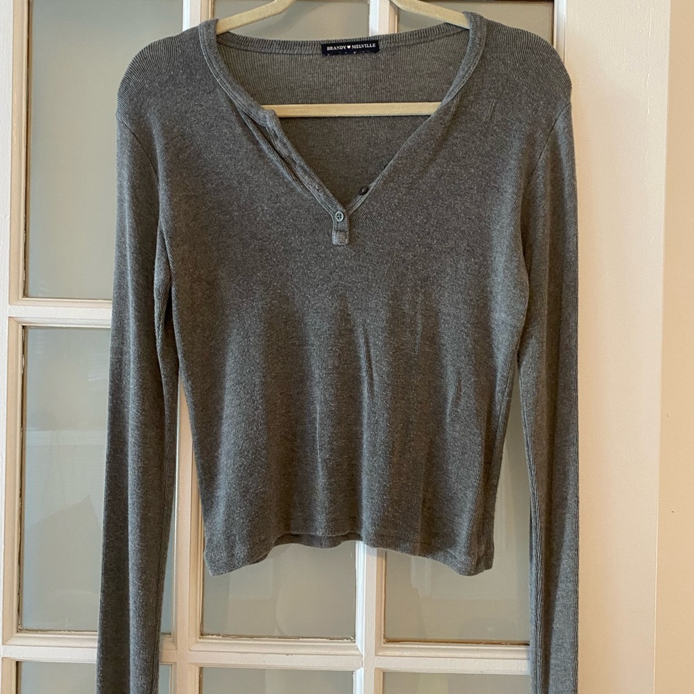 Brandy Melville Grey Long Sleeve